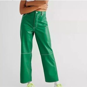 - Flash Sale 🔥🔥🔥- NWOT Free People .. It Factor Vegan Leather Pants Size 14..
